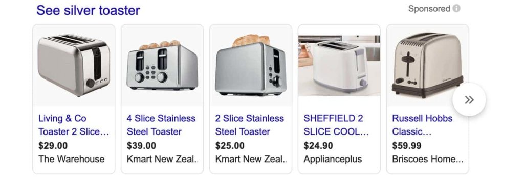 PLA listing of toasters