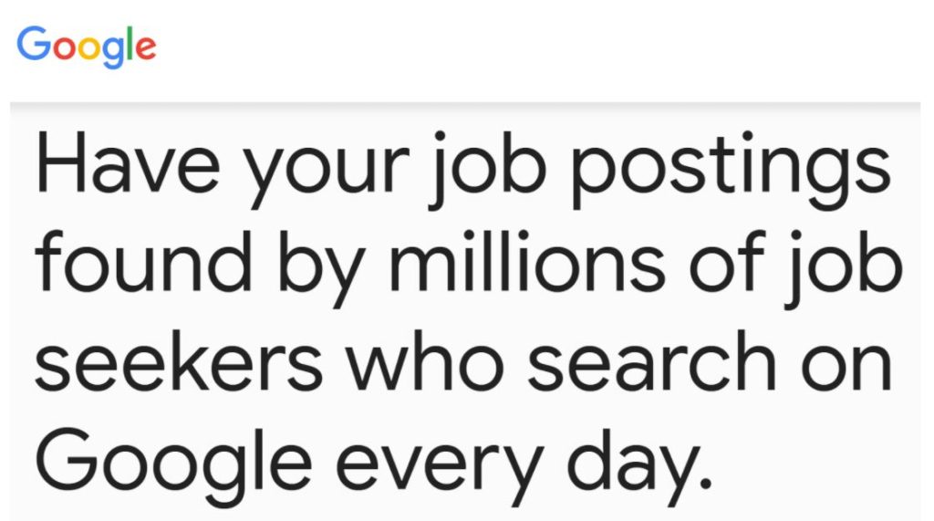 03 Have your job found by millions google jobs quote