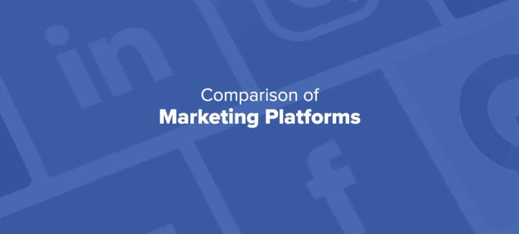 Comparison marketing platforms