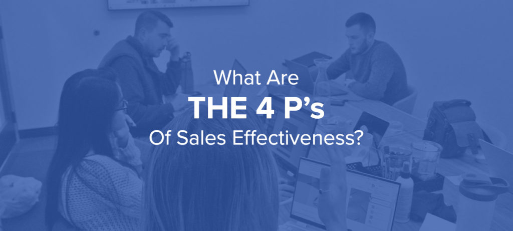 The Corkboard Concepts Team discussing sales strategy as the What Are The 4 P’s Of Sales Effectiveness blog cover