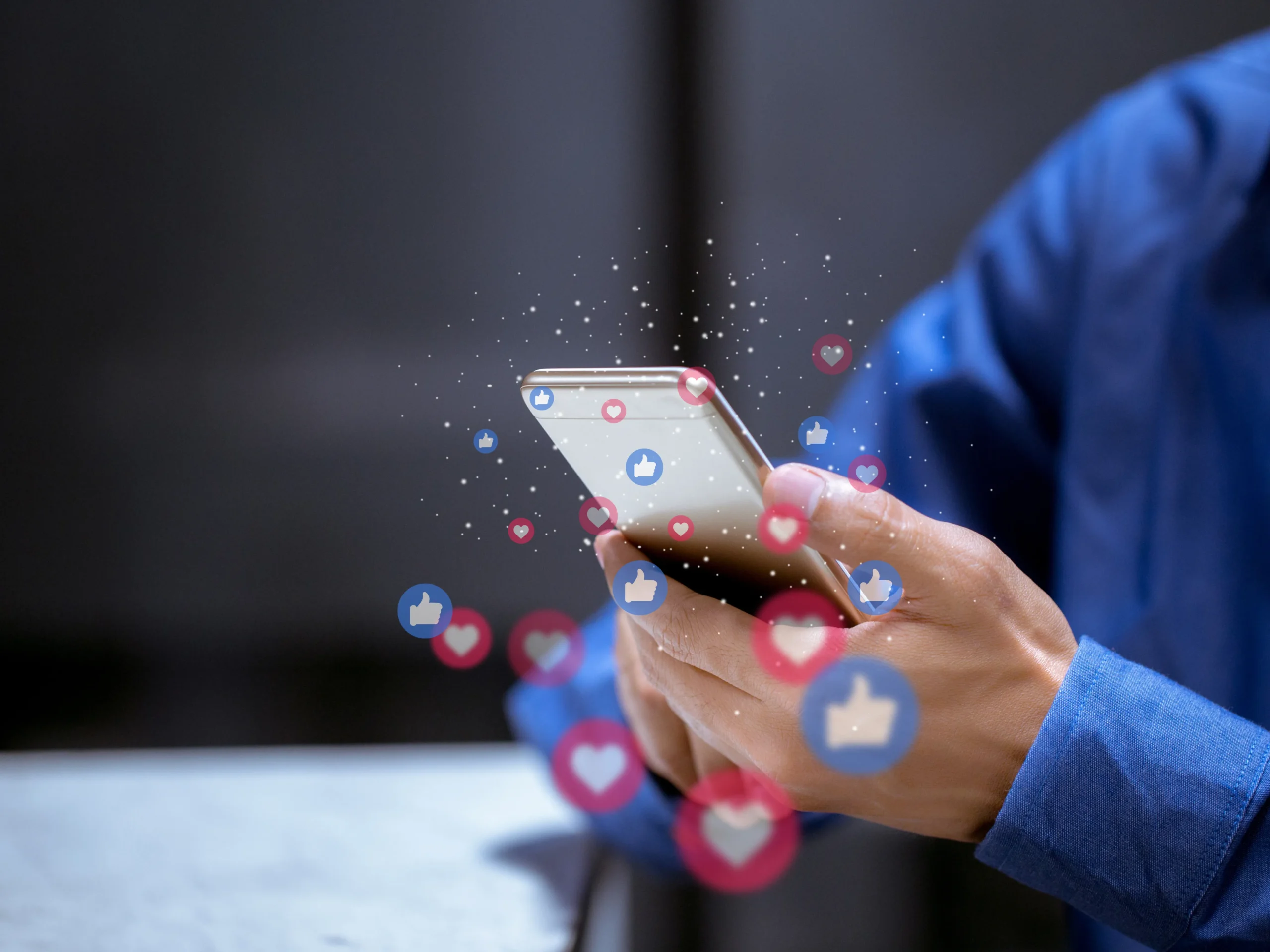 person enjoying personalized demographic data on phone