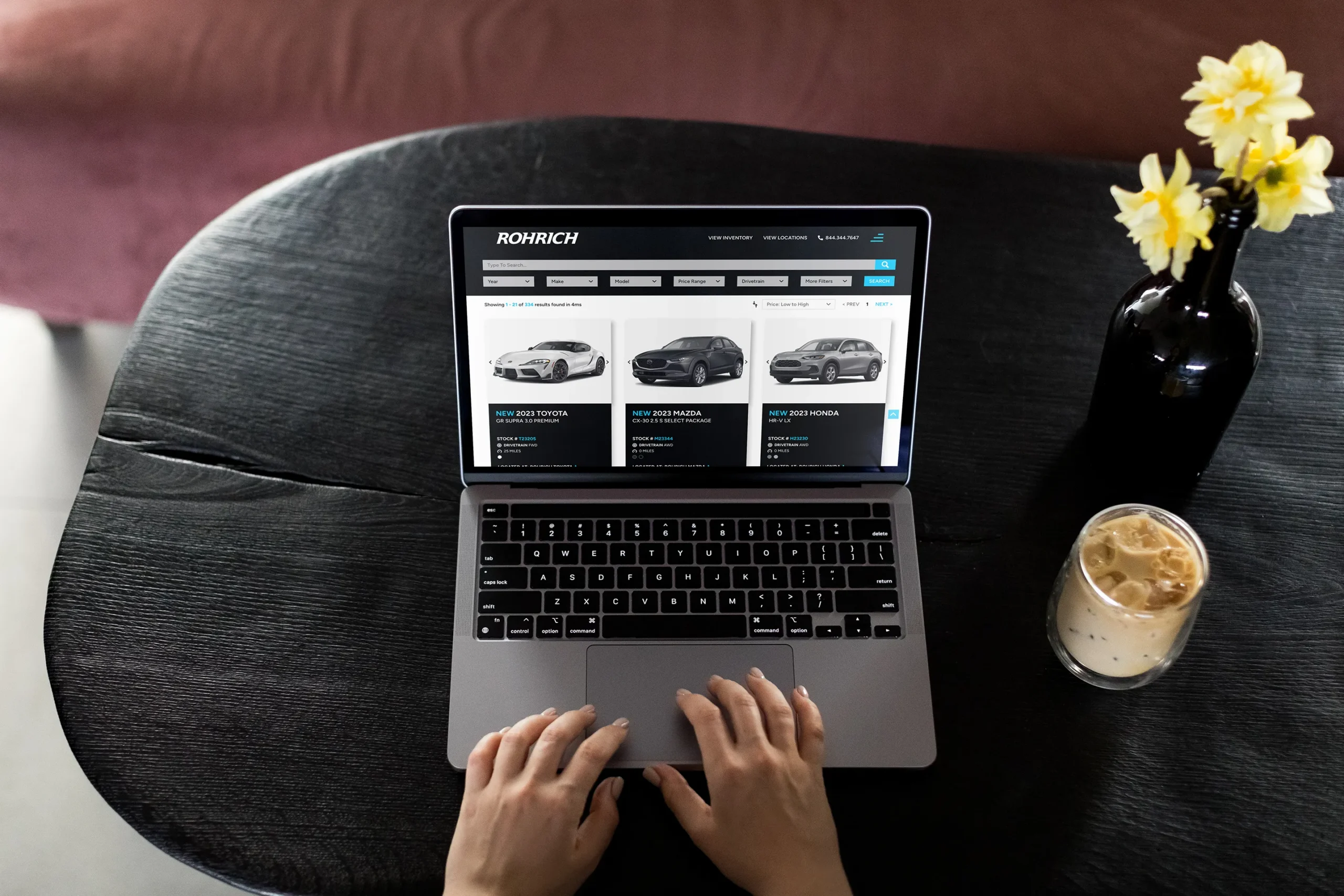 website mockup