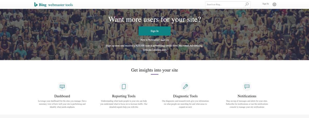 Bing webmasters